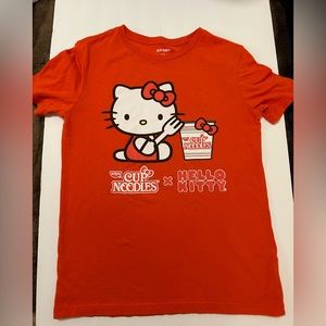 Old Navy girls short sleeve graphic t-shirt hello kitty red L10/12